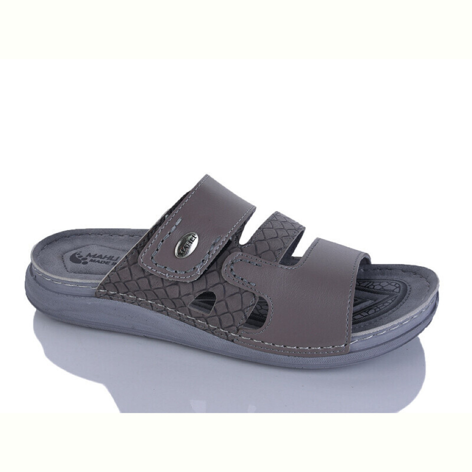Шлепки Oscar 01-47 сірий к.