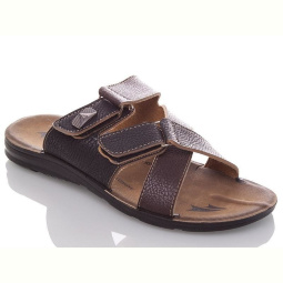 Шлепки DeMur M6842 black-brown