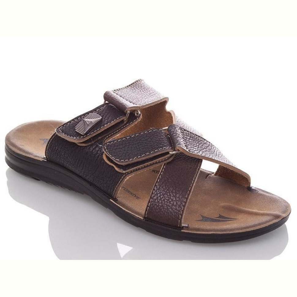 Шлепки DeMur M6842 black-brown