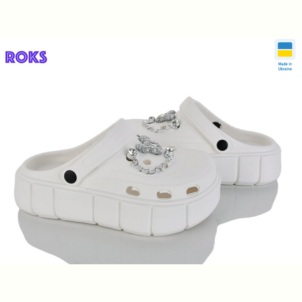 Кроксы Roks 152-451 білий