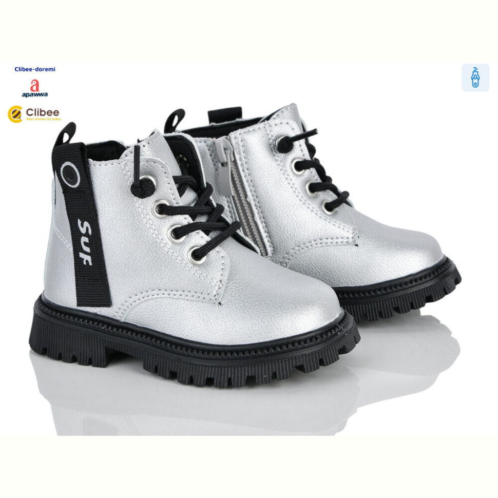Ботинки Clibee-Doremi ABC(P)710-1 silver