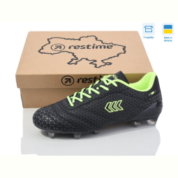 Футбольная обувь Restime DM024412-2 black-lime