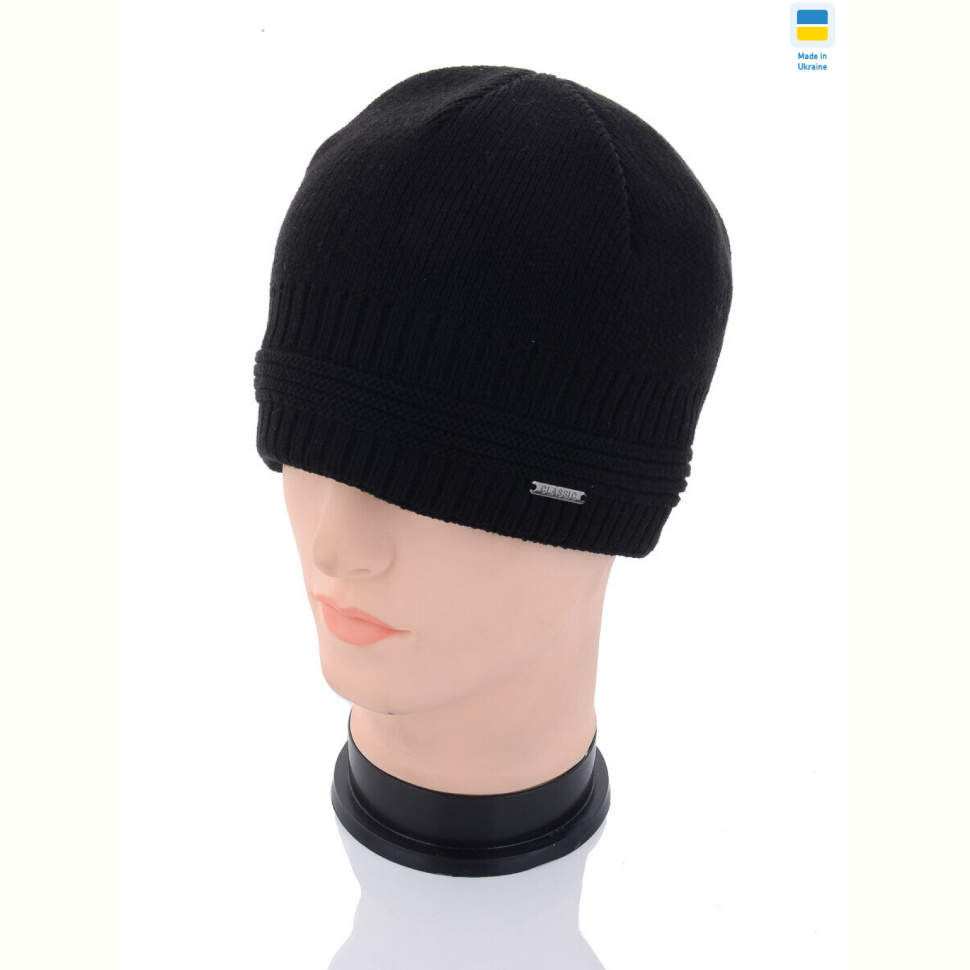 Шапка Angelica MW039-1 на флісі black Шапка Angelica MW039-1 на флісі black
