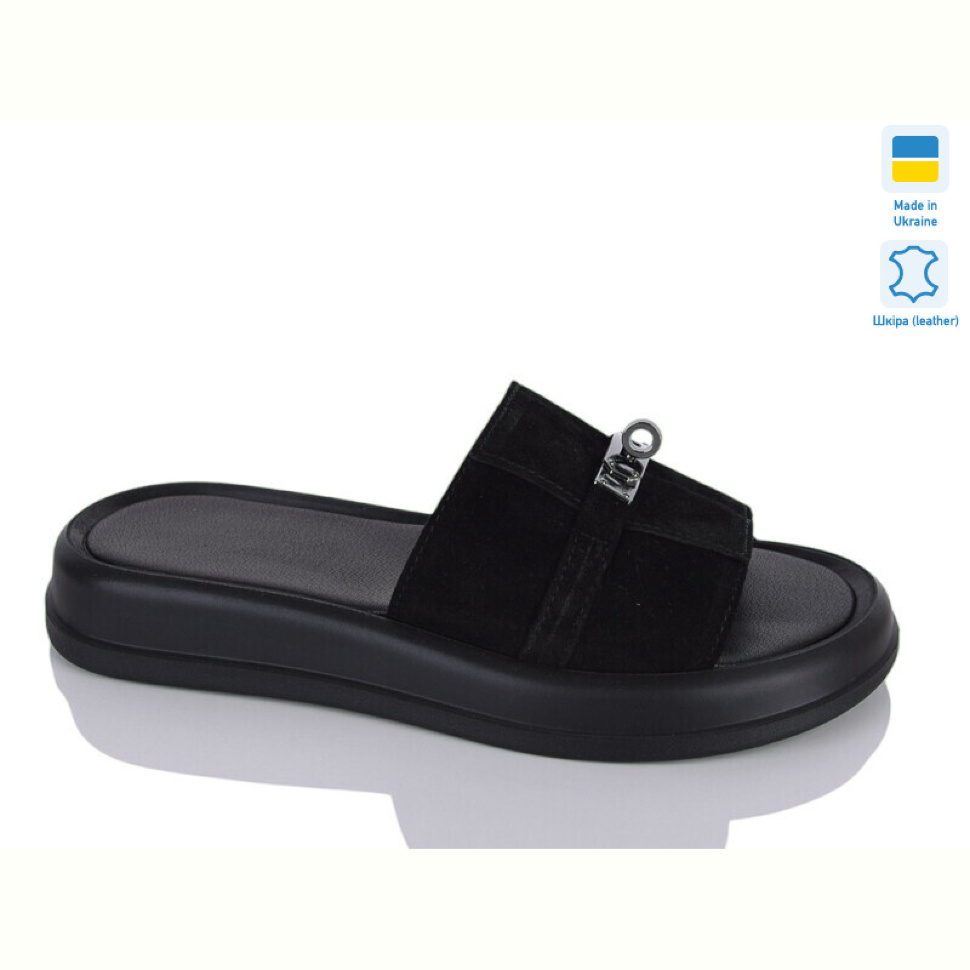 Шлепки Sali 928 чорний з.