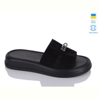 Шлепки Sali 928 чорний з.