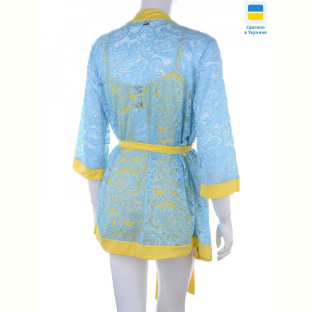 Ночная рубашка Nadia &amp; Natali 0511 yellow-l.blue