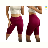 Велосипедки Sport style 571 бордовий