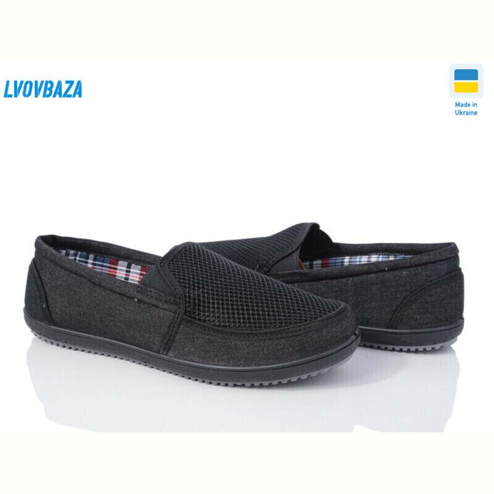 Слипоны Lvovbaza Verta Т9 чорна сітка Слипоны Lvovbaza Verta Т9 чорна сітка