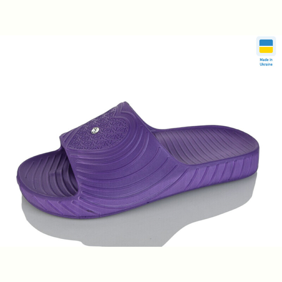 Шлепки Lot Shoes Сердечко фіолетовий