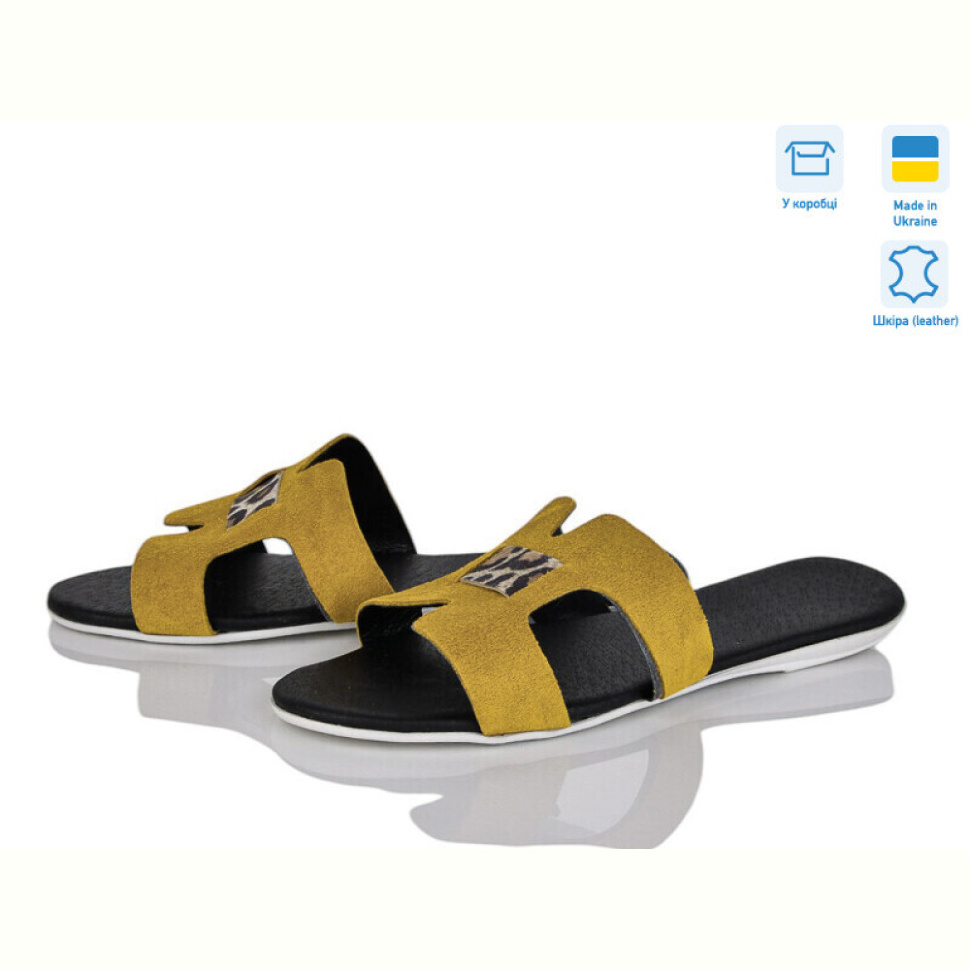 Шлепки A.Dama MV127-4 жовтий з.