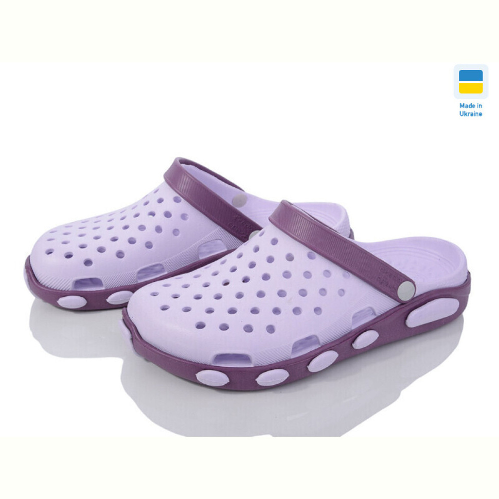 Кроксы Vladimir Кредо 2091 сабо лаванда-фіолет