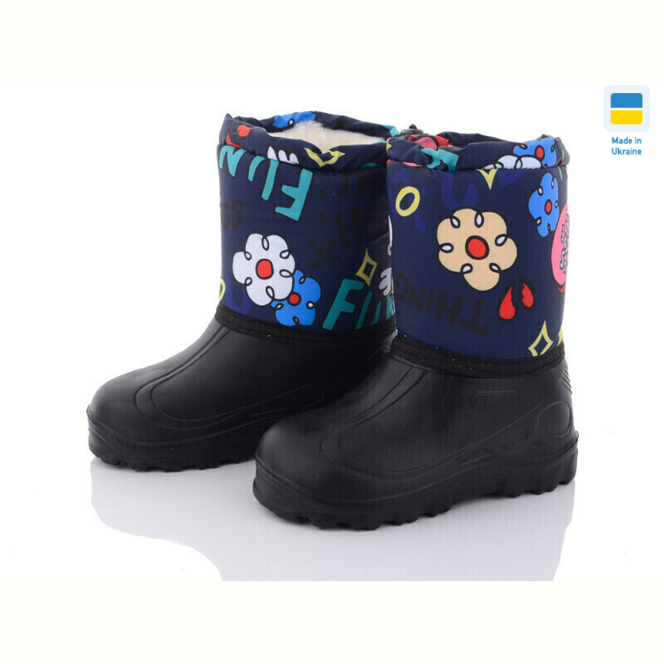 Сапоги из пены DeMur СПП ромашка т.синій 2025