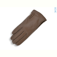 Перчатки Королева G3-07Ж шкіра вовна brown