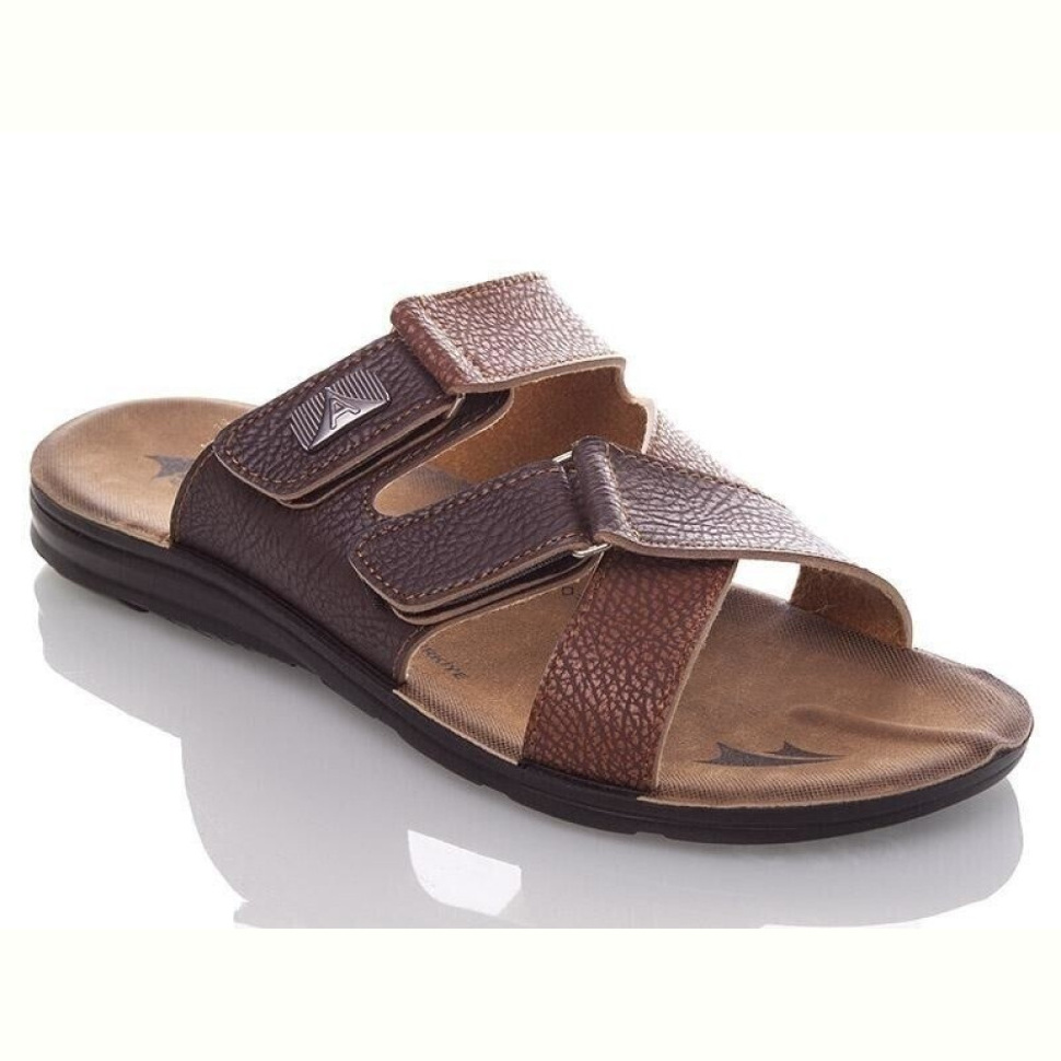 Шлепки DeMur M6842 brown-camel