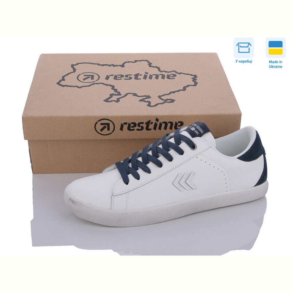Кроссовки Restime JMB24037 white-navy
