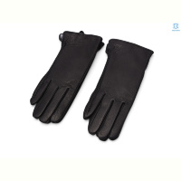 Перчатки RuBi F4 black шкіра олень махра