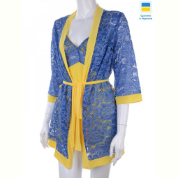 Ночная рубашка Nadia &amp; Natali 0511 yellow-d.blue