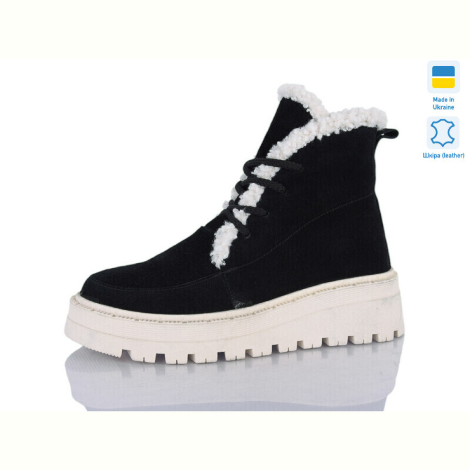 Ботинки Sali 2215 чорний з. біл-п. зима Ботинки Sali 2215 чорний з. біл-п. зима