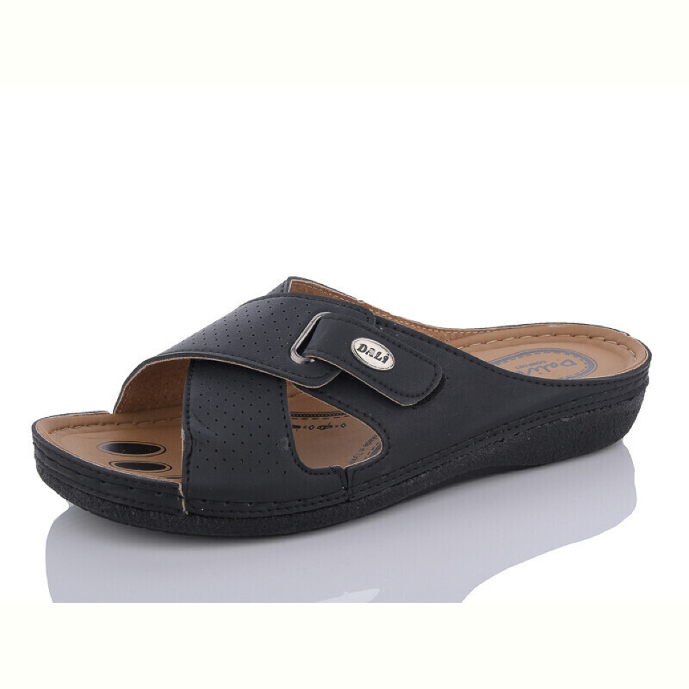 Шлепки Sali-2 1410 чорний батал