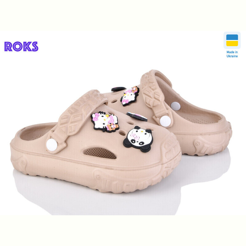 Кроксы Roks 1003Д капучіно