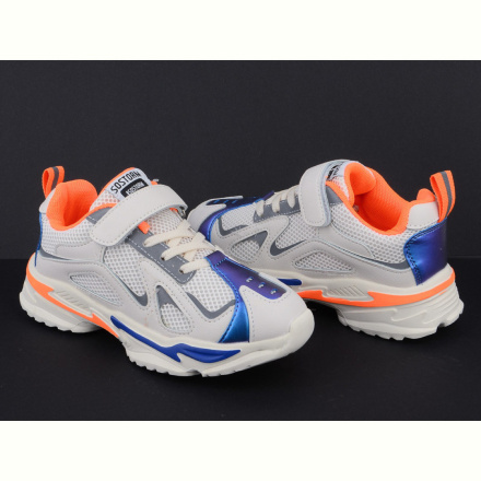 Кроссовки Violeta Q73-801 white-orange