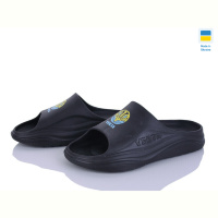 Шлепки Golden Lion 1001 герб чорний