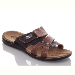 Шлепки DeMur M6843 camel-black