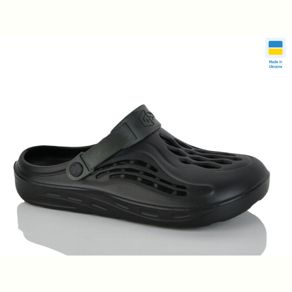 Кроксы Progress Гіпаніс М129 чорний
