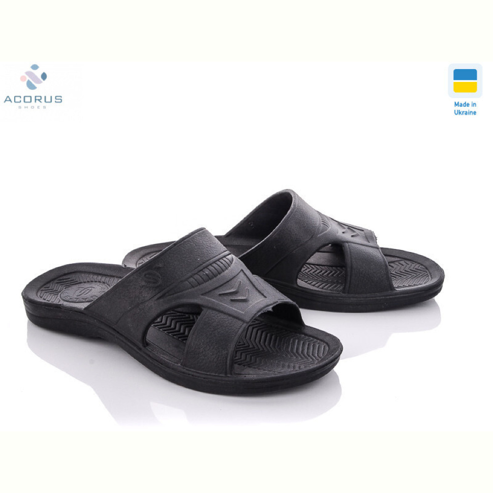 Шлепки Acorus Ситроен М черный