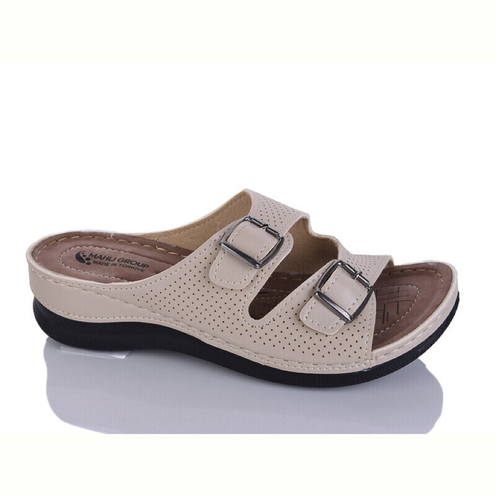 Шлепки Sali-2 201-48 бежевий