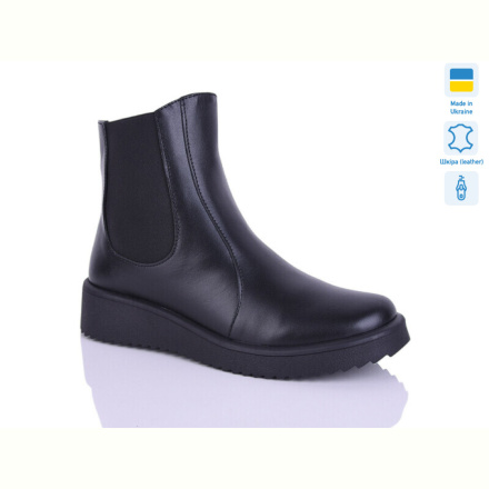 Ботинки Sali 87 чорний к. зима