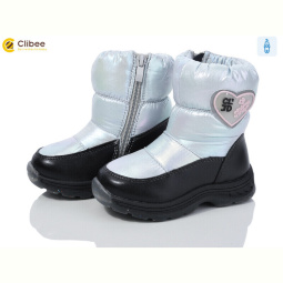 Дутики Clibee A312 silver-black
