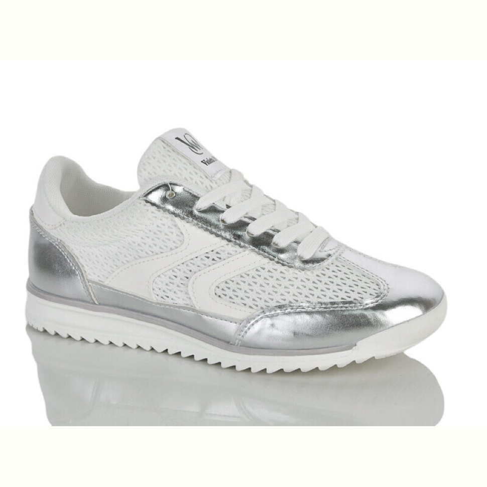 Кроссовки Violeta 2028-1 white-silver