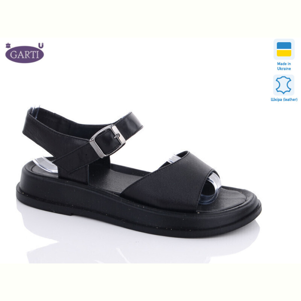 Босоножки Garti 0140 чорн. шкіра