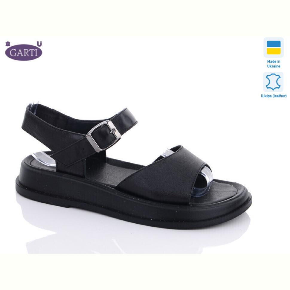 Босоножки Garti 0140 чорн. шкіра Босоножки Garti 0140 чорн. шкіра