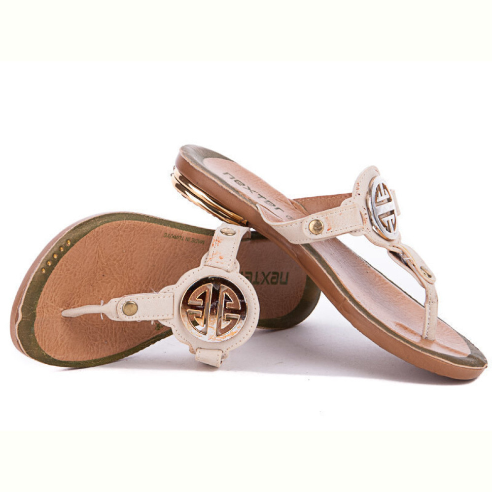 Шлепки Selena 044 бежевый