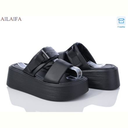 Шлепки Ailaifa 8031 black