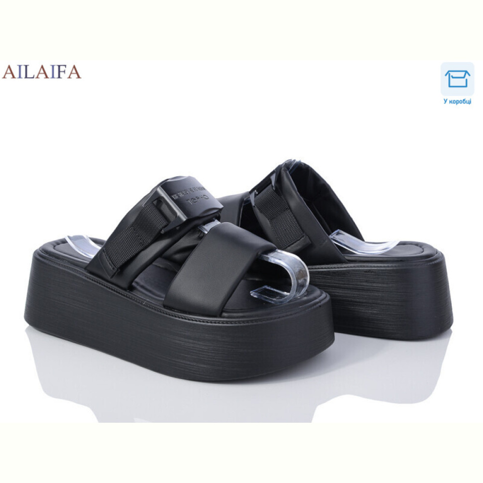 Шлепки Ailaifa 8031 black