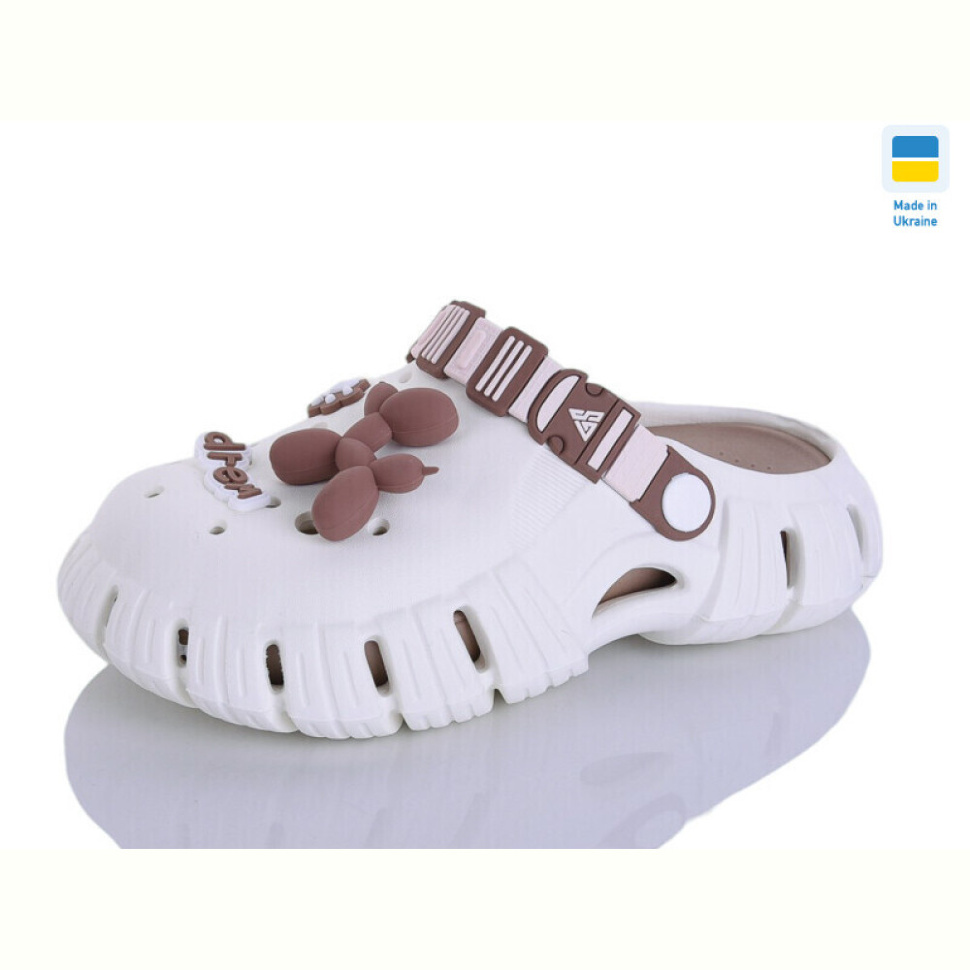 Кроксы Lot Shoes 77 кремовий-мокко