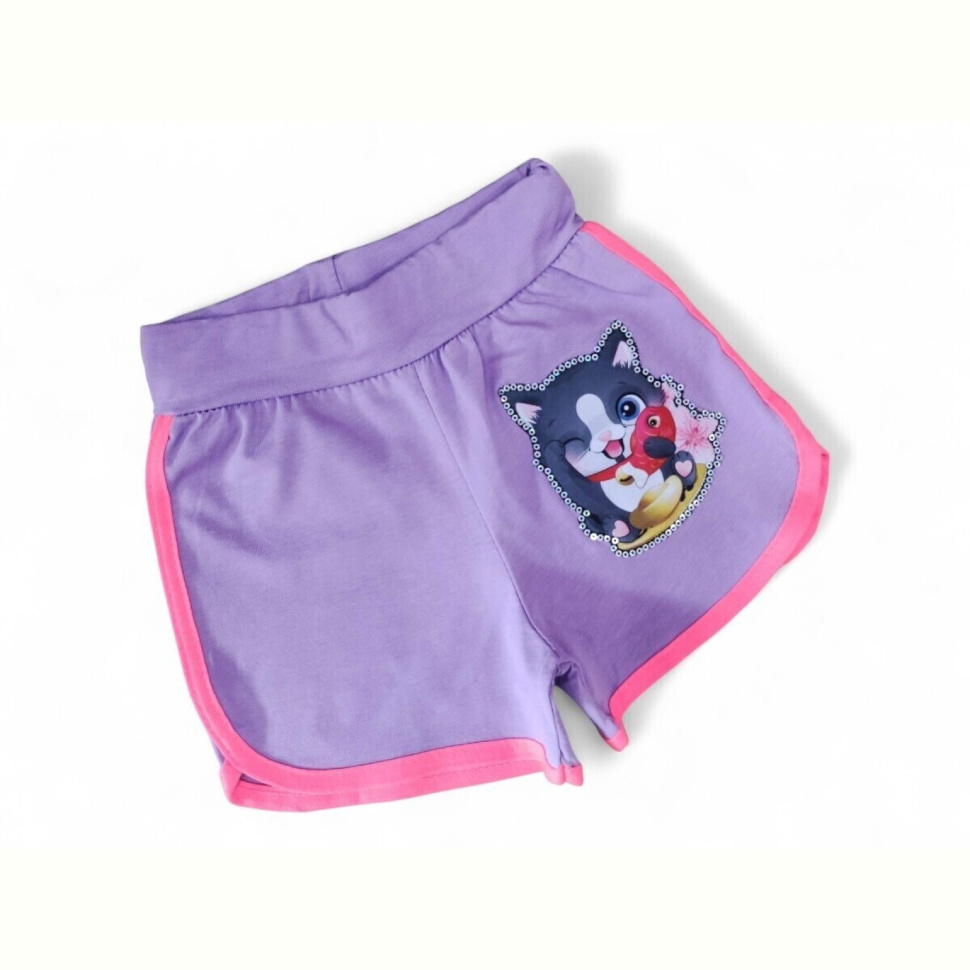 Шорты Kids-modnik 1733-1 бузковий Шорты Kids-modnik 1733-1 бузковий