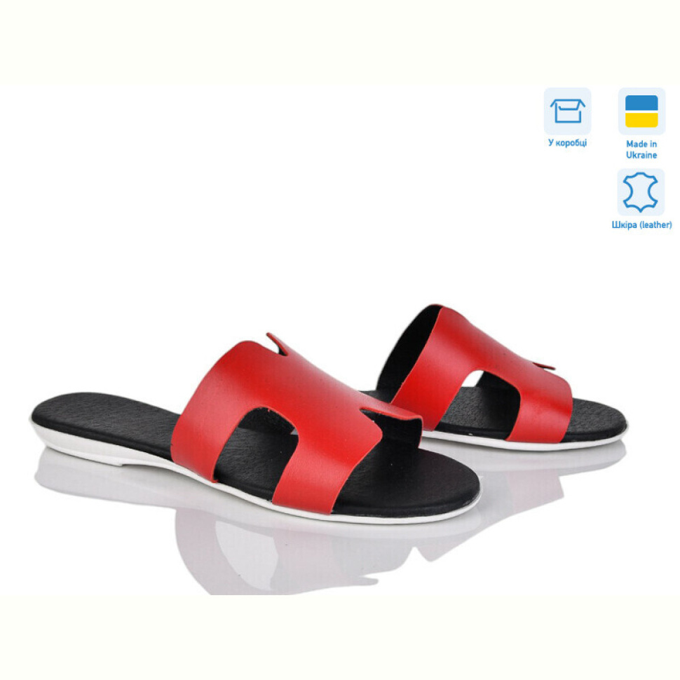 Шлепки A.Dama MV127-7 червоний