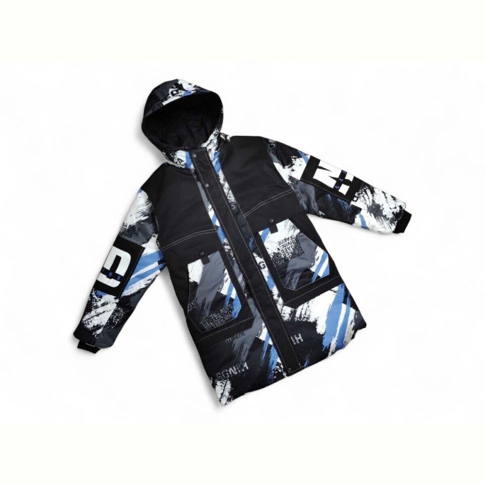 Куртка Kids-modnik 2555 чорна з синій