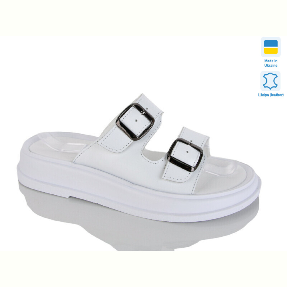 Шлепки Sali 91 білий к.