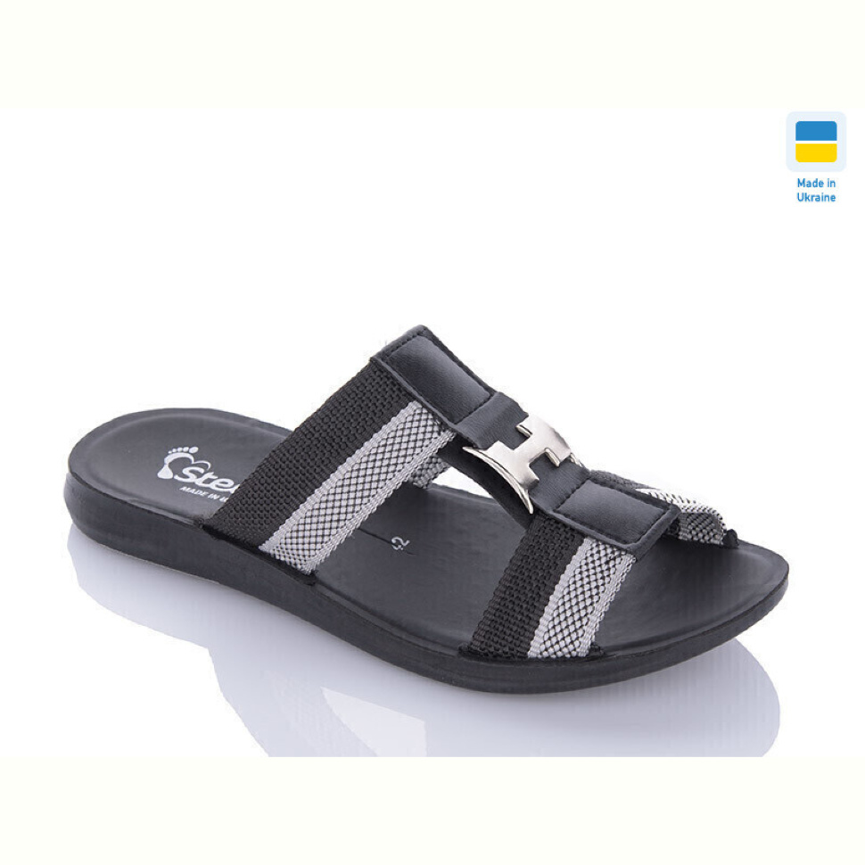 Шлепки DeMur TRK2026-2-H чорний-сірий Шлепки DeMur TRK2026-2-H чорний-сірий