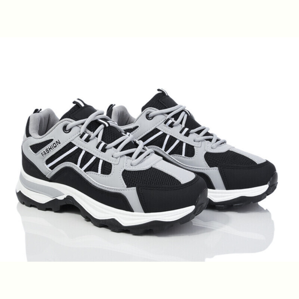 Кроссовки Violeta 9-759(9-784) black-grey