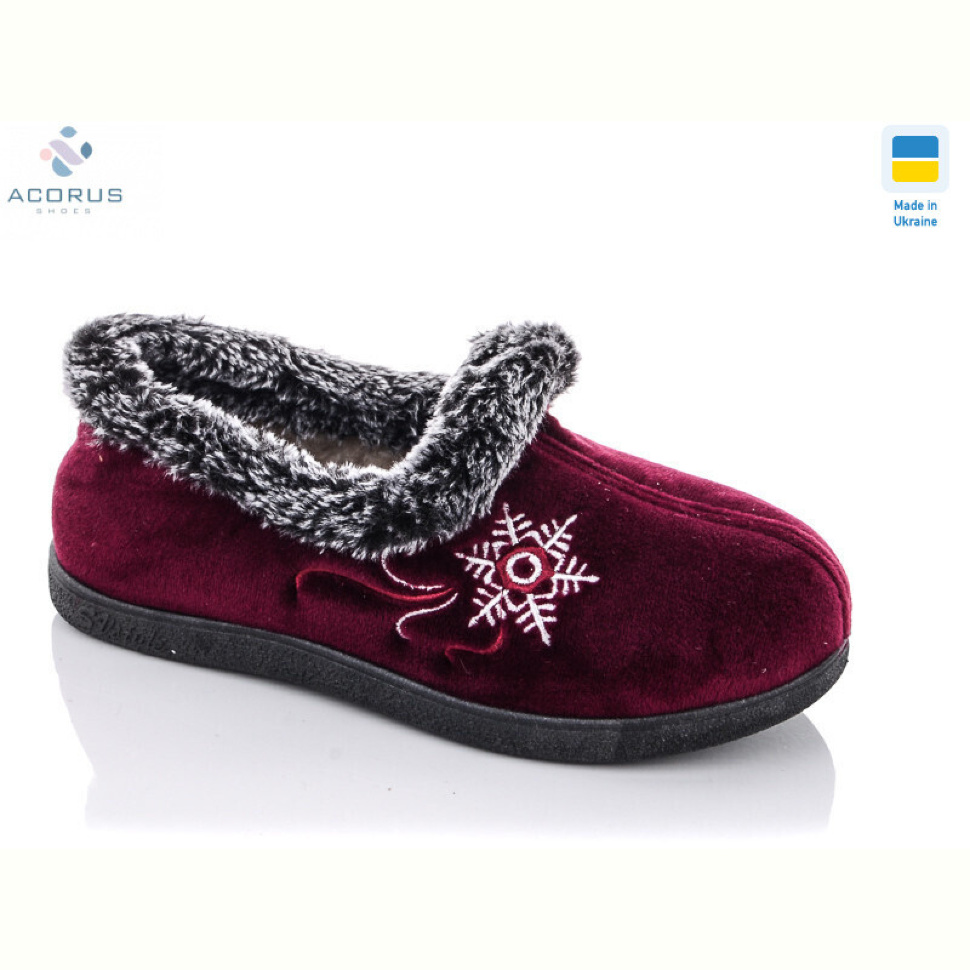 Тапки Acorus YB2202 bordo