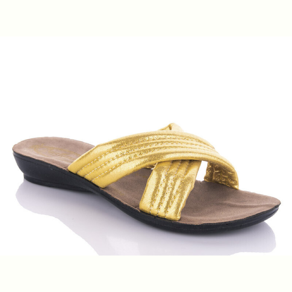 Шлепки DeMur W26-7153 gold