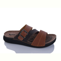 Шлепки Oscar 01-17 корич.мікс