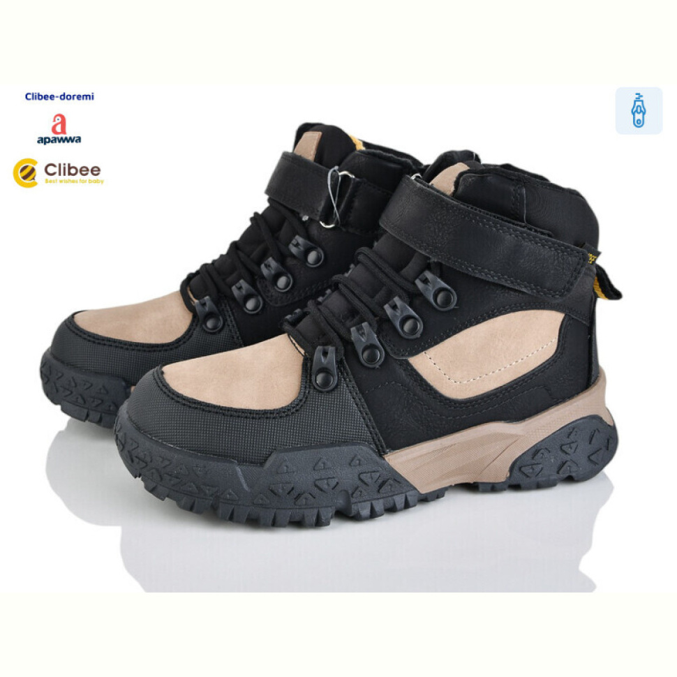 Ботинки Clibee-Doremi HC589 khaki-yellow