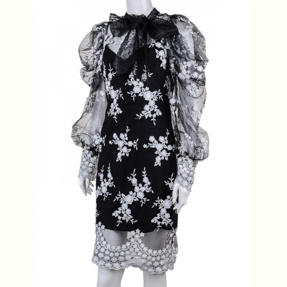 Платье Gelsomino 001 black-white